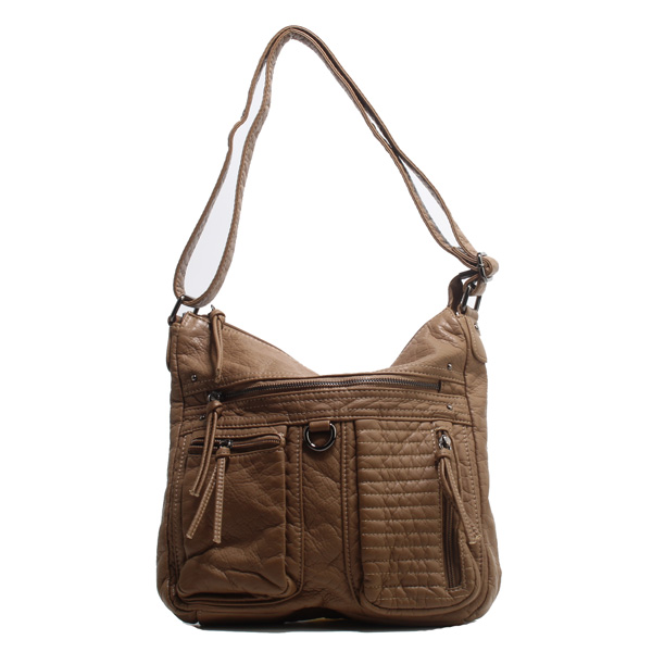 Wholesale Fashion Washed Bags 19323#KHAKI