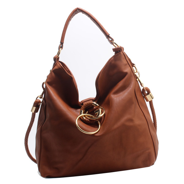 Wholesale PU Lady Hobos Bags 292#BROWN