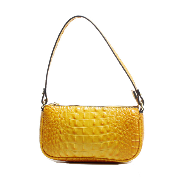 Wholesale PU Cross Shoulder bags 36031#YELLOW