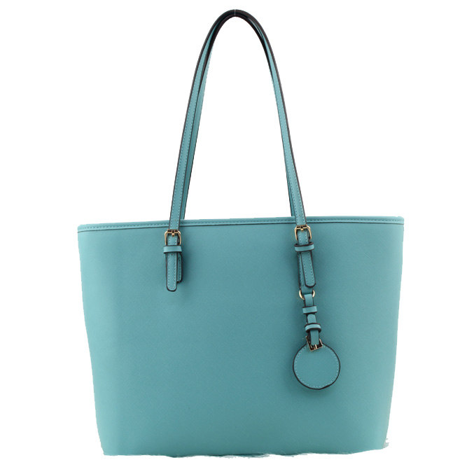 Jet Set Travel Small Tote Handbags T65103#CYAN