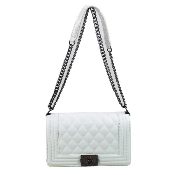 Wholesale Fashion PU Cross Shoulder Bags 86588#WHITE