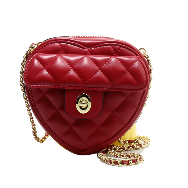 Wholesale Heart Cross Shoulder bags 95007#RED