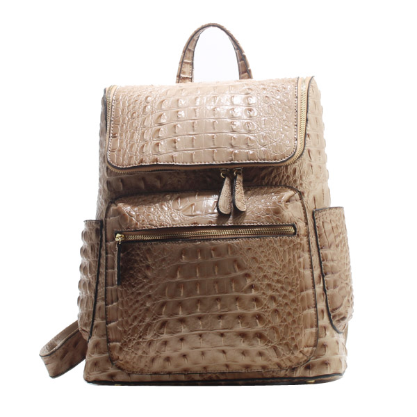 Wholesale Fashion Backpack in New York 95040#TAN