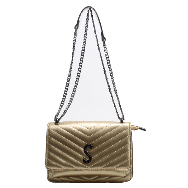 Wholesale PU Cross Shoulder bags In New York 96008#GOLDEN