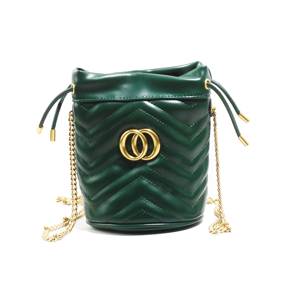 Wholesale lady Cross Shoulder bags 96062#D.GREEN